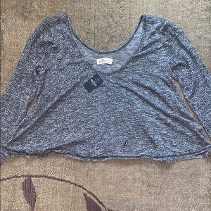 Hollister long sleeve crop top
